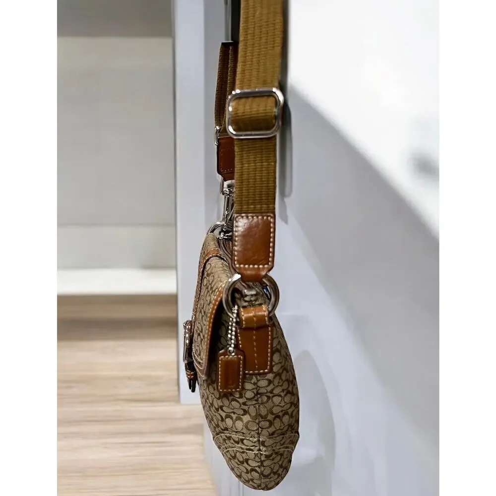 Y2K Coach Mini Signature Jacquard Convertible Bag